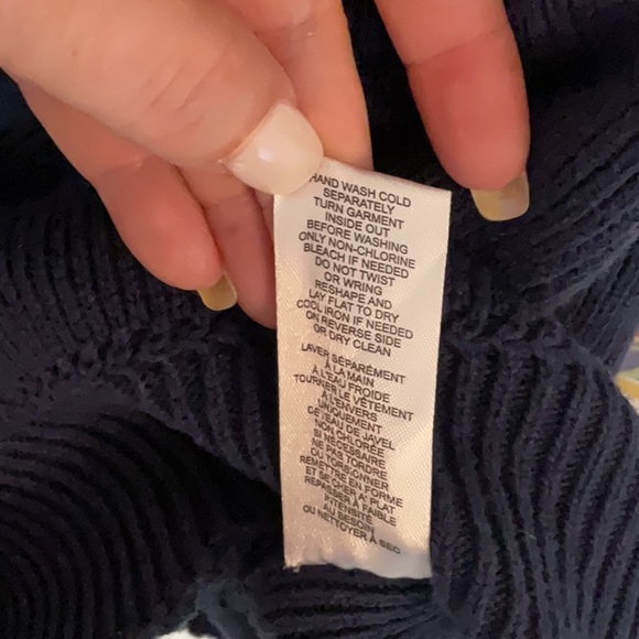 Caroline Constas Navy Knit Sleeveless Sweater Dress, Size S, Gold Buttons, NWT - Picture 11 of 11